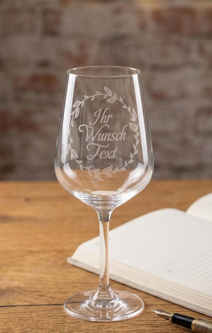 Personalisierte Gläser mit Gravur | Sektglas Jugendweihe, Weinglas Stimmungsbarometer o. Wunschtext-Geschenk | Hochwertiges Kristallglas