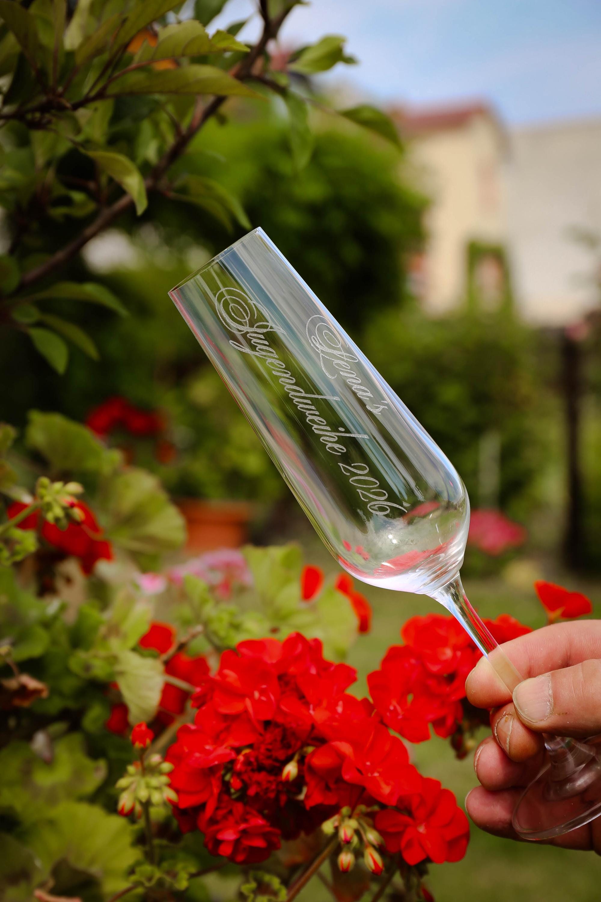 Personalisierte Gläser mit Gravur | Sektglas Jugendweihe, Weinglas Stimmungsbarometer o. Wunschtext-Geschenk | Hochwertiges Kristallglas