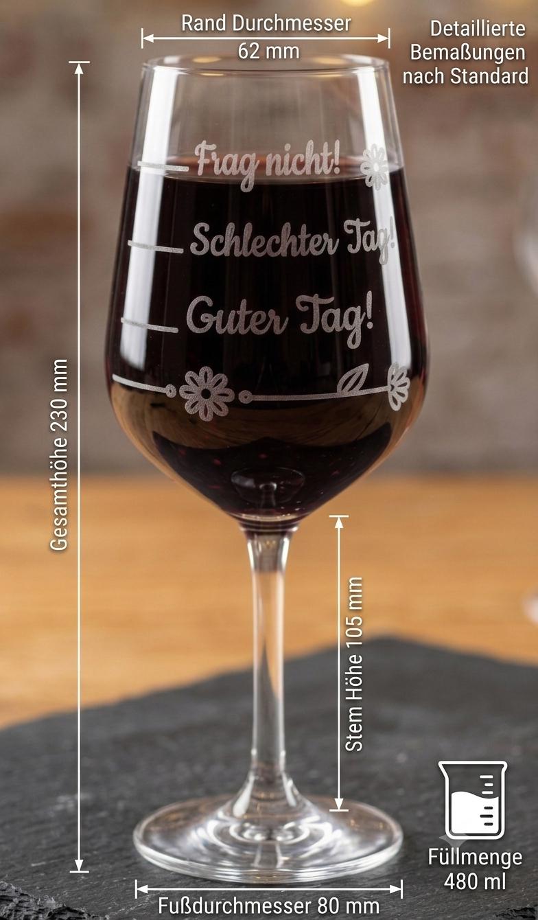 Personalisierte Gläser mit Gravur | Sektglas Jugendweihe, Weinglas Stimmungsbarometer o. Wunschtext-Geschenk | Hochwertiges Kristallglas